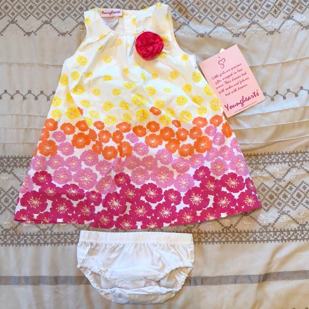 NWT Young Hearts 18M Sleeveless Dress